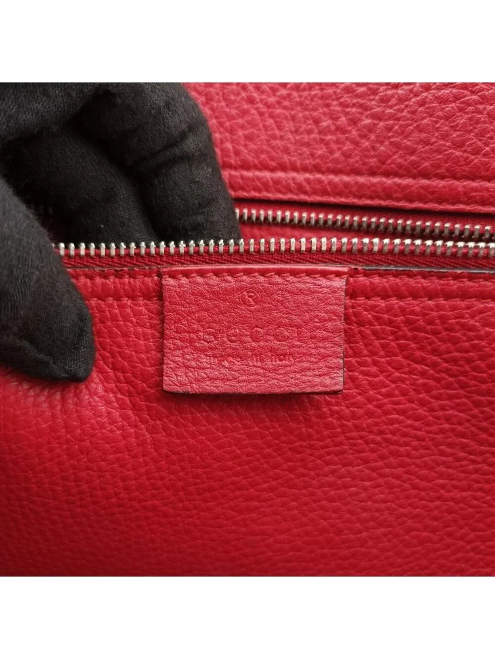 Gucci New Jackie Red Leather Shoulder Bag